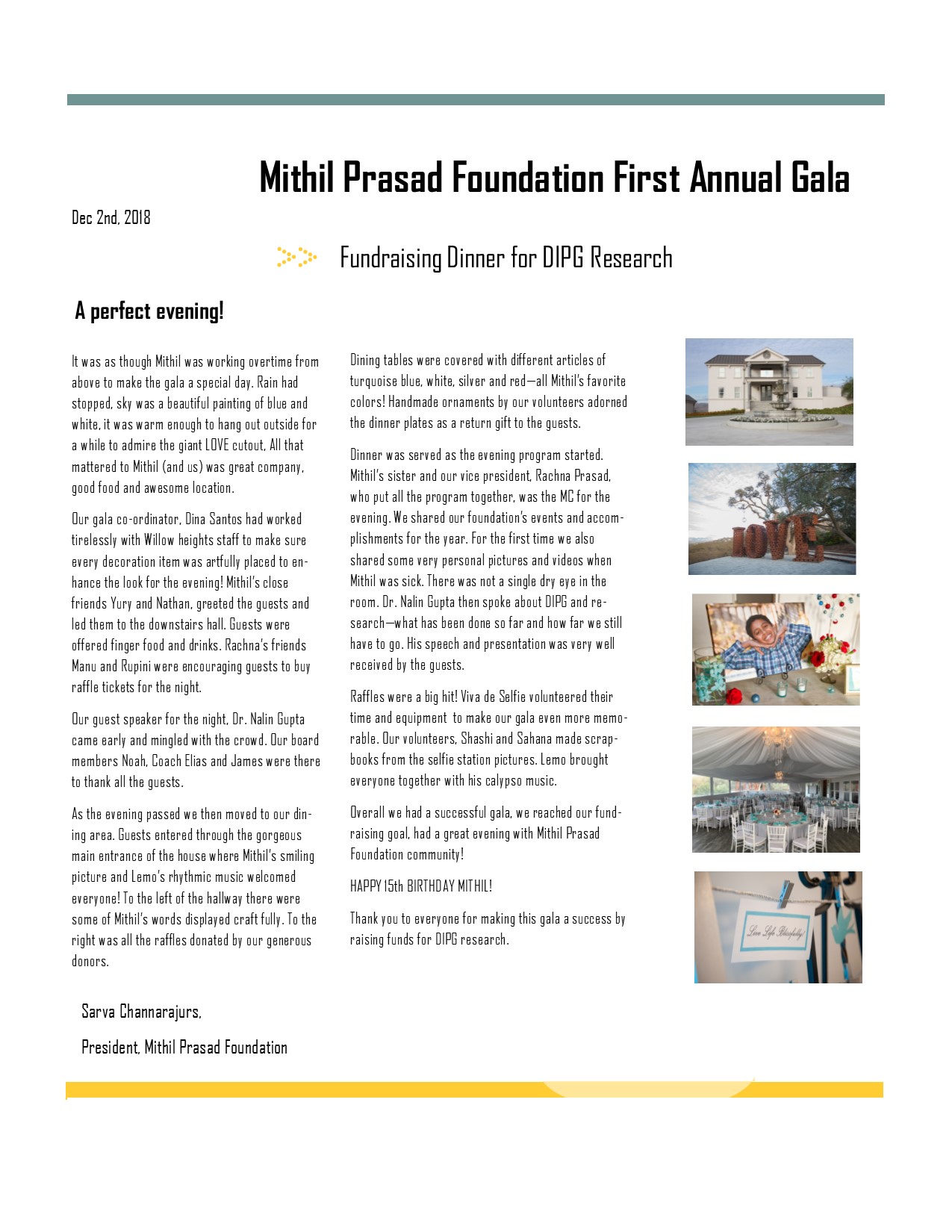 2018 Annual Gala Report